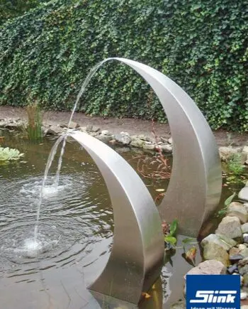 Gartenbrunnen Edelstahl-Wasserfall Semi-Circle 120