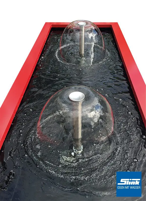 Gartenbrunnen Wasserspiel Komplettset mit Glockensprudler GFK-Wasserbecken und Umrandung