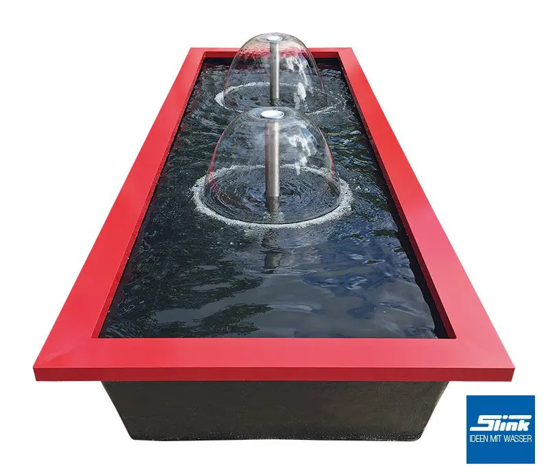 Gartenbrunnen Wasserspiel Komplettset mit Glockensprudler GFK-Wasserbecken und Umrandung