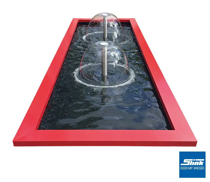 Gartenbrunnen Wasserspiel Komplettset mit Glockensprudler GFK-Wasserbecken und Umrandung