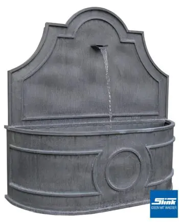 Wandbrunnen aus Zink Zinkbrunnen mit Wasserauslauf verziert Gartenbrunnen Springbrunnen Wasserspiel Gartengestaltung