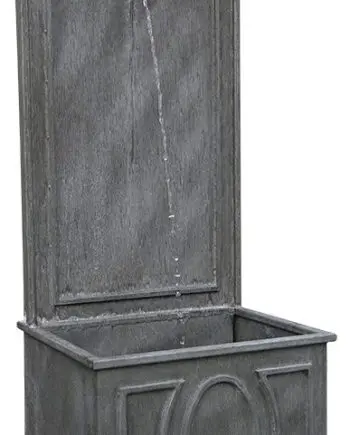 Wandbrunnen aus Zink mit Löwenkopf als Wasserspeier Zinkbrunnen mit Wasserauslauf verziert Gartenbrunnen Springbrunnen Wasserspiel Gartengestaltung