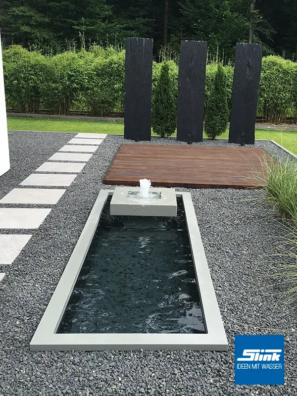 Wasserobjekt Formales Becken mit Alumento 60