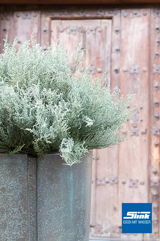 Pflanzgefäß Pflanzkübel Garten Bronze Optik Edel Vintage Patina Retro Design