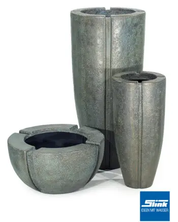 Pflanzgefäß Pflanzkübel Garten Bronze Optik Edel Vintage Patina Retro Design