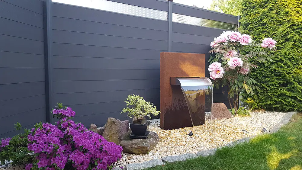 Cortenstahl Ideen Garten-Wasserfall aus Corten Cortenwasserfall