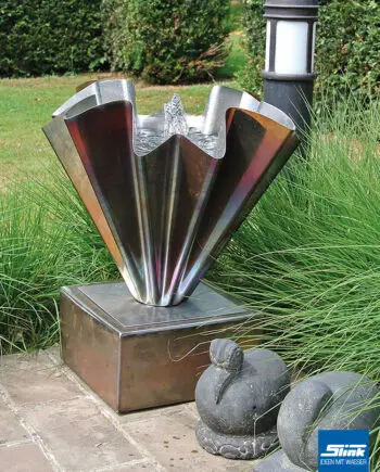 Gartenbrunnen, Edelstahlbrunnen, kunstvoller Brunnen für den Garten, Designerbrunnen kaufen, exklusive Gartenbrunnen, Gartendesign