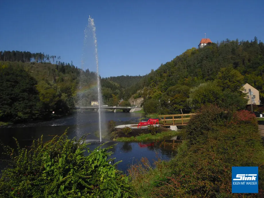 Riesenfontäne, Springbrunnenanlage, Großprofekt, Städteplanung, Landschaftsgestaltung Wasser, See, Belebung Ideen