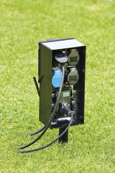 Gartensteckdose, Mehrfachstecker Garten, draussen, outdoor, Terrasse, Mehrfachstecker, smart home