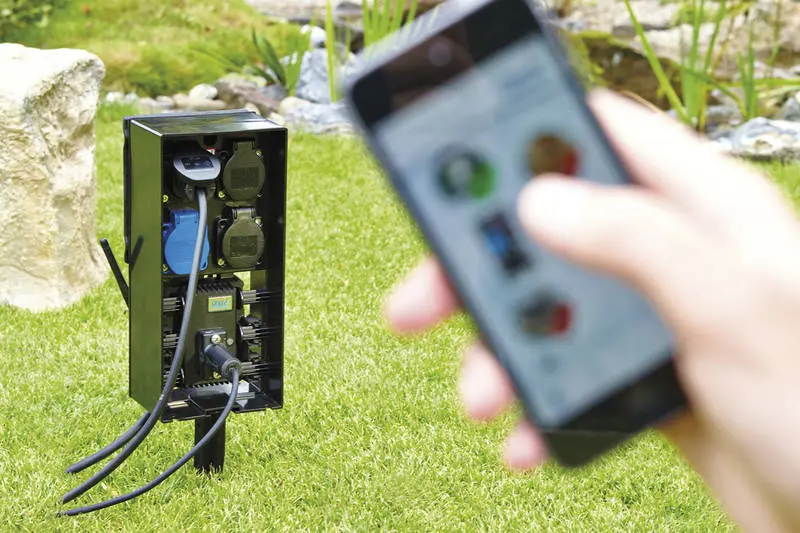 Gartensteckdose, Mehrfachstecker Garten, draussen, outdoor, Terrasse, Mehrfachstecker, smart home