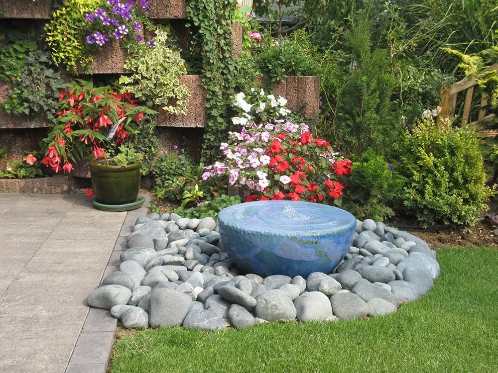 Keramikbrunnen, Garten Brunnen, Springbrunnen Kunst, Gartenkunst