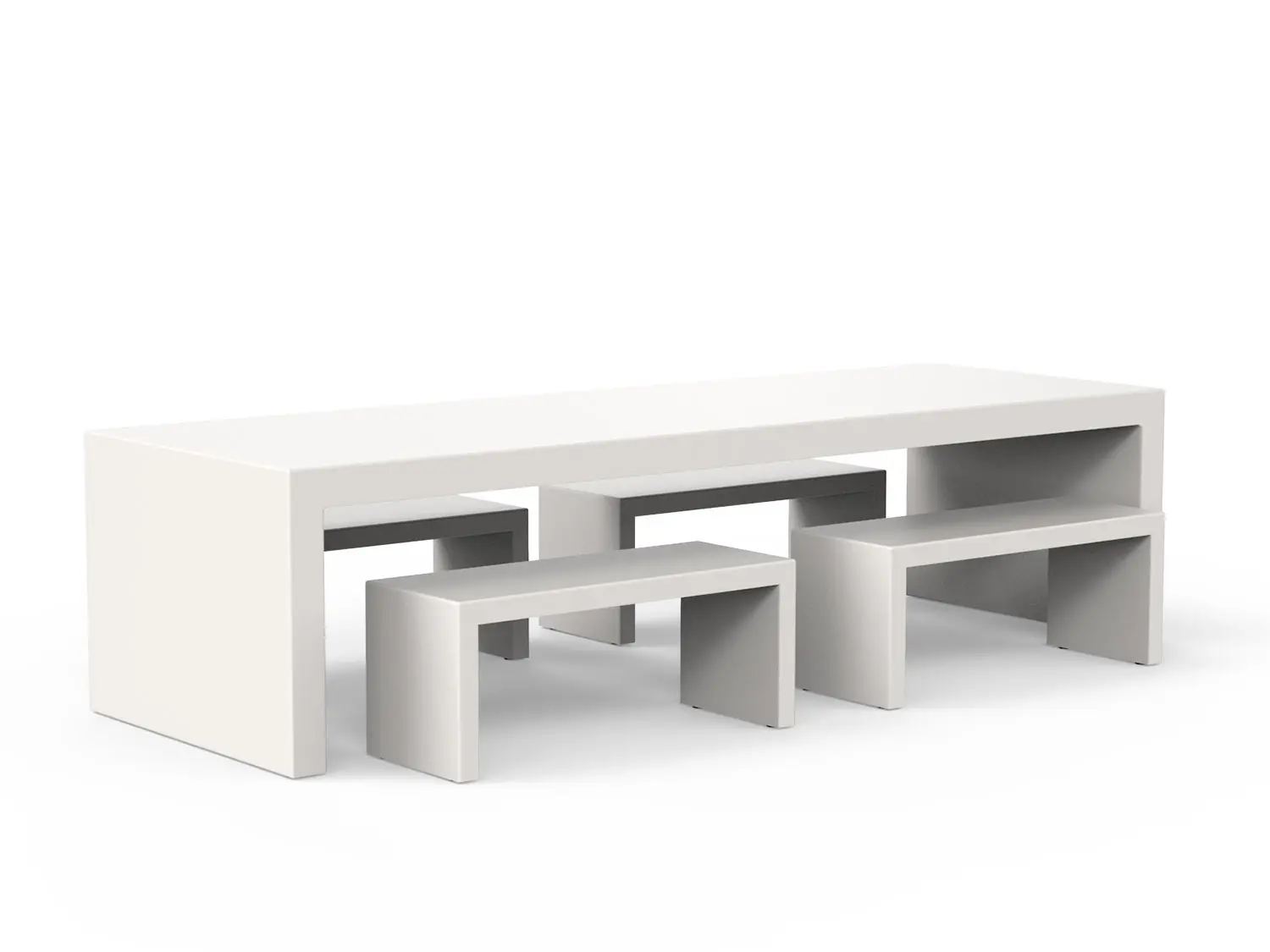 Slink Clear Tisch Gartentisch Terrassentisch Moebel Design schlicht Design