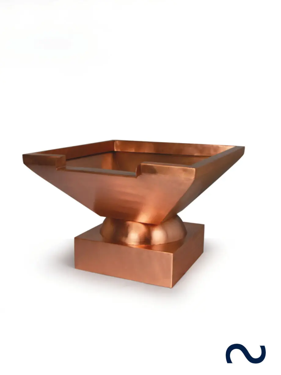 Slink Kupfer-Fontaenenschalen Gartenbrunnen Wasserschale Garten