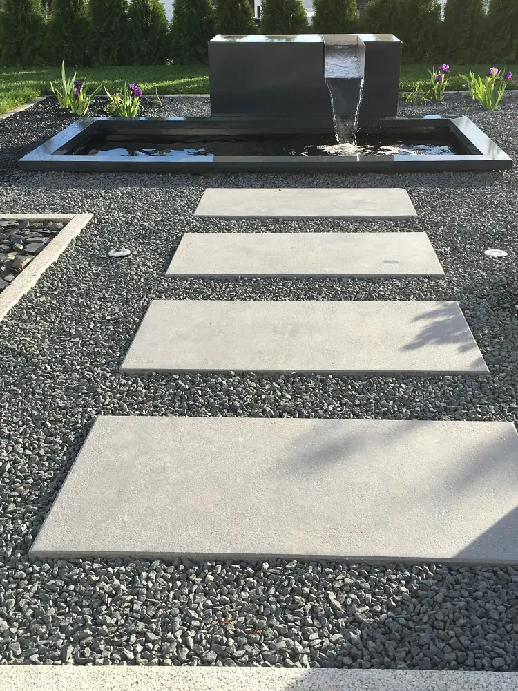 Garten-Wasserfall Aluminium-Kubus Kjaer