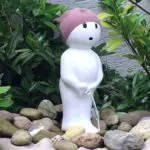 Zierbrunnen, Manneken Pis, Brüssel; modern, Designerbrunnen, witzig, weiß, Gartenbrunnen