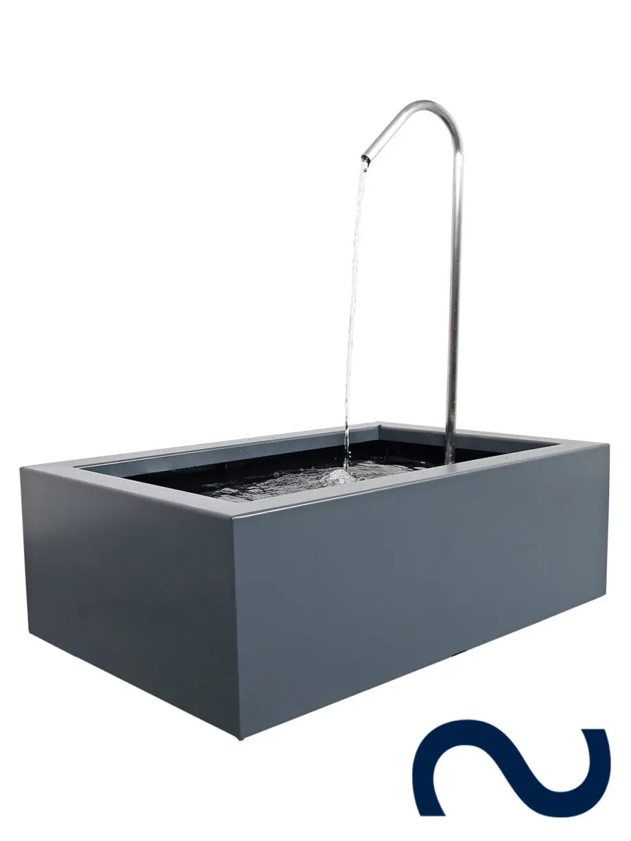 Gartenbrunnen, Hochteich, Edelstahl-Wasserfall, Garten-Wasserfall, outdoor, Garten Brunnen