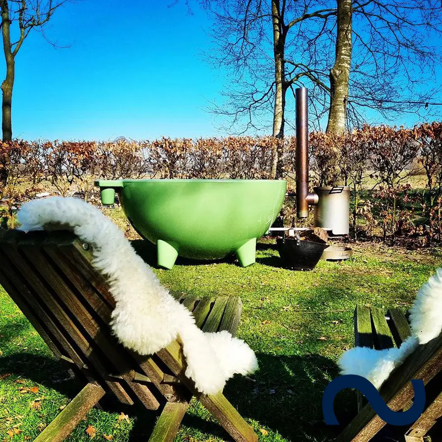Dutchtub, Whirpool, holzbefeuert, outdoor-badewanne, ohne strom, flexibel, 4 Personen
