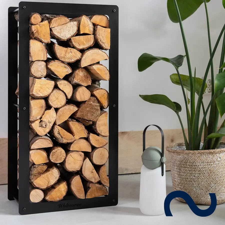 Sackkarre Holz, Holzregal outdoor, indoor, Brennholz, Design, modern, Idee