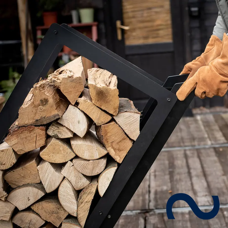 Sackkarre Holz, Holzregal outdoor, indoor, Brennholz, Design, modern, Idee