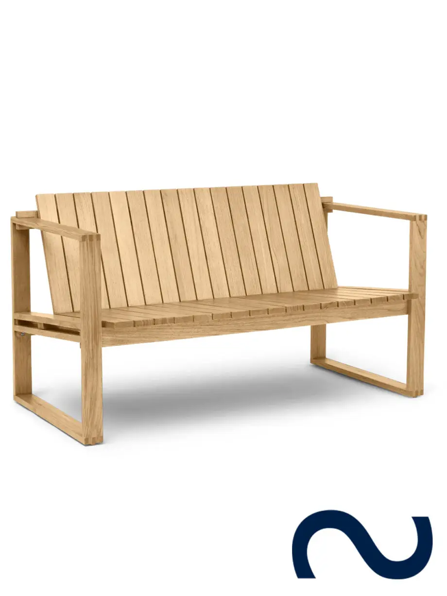 Bodil Kjaer, Danish Design, BK12, Gartenstuhl, Teak, 60er, Midcentury Modern, Designklassiker, Teak, Loungesofa, Gartensofa