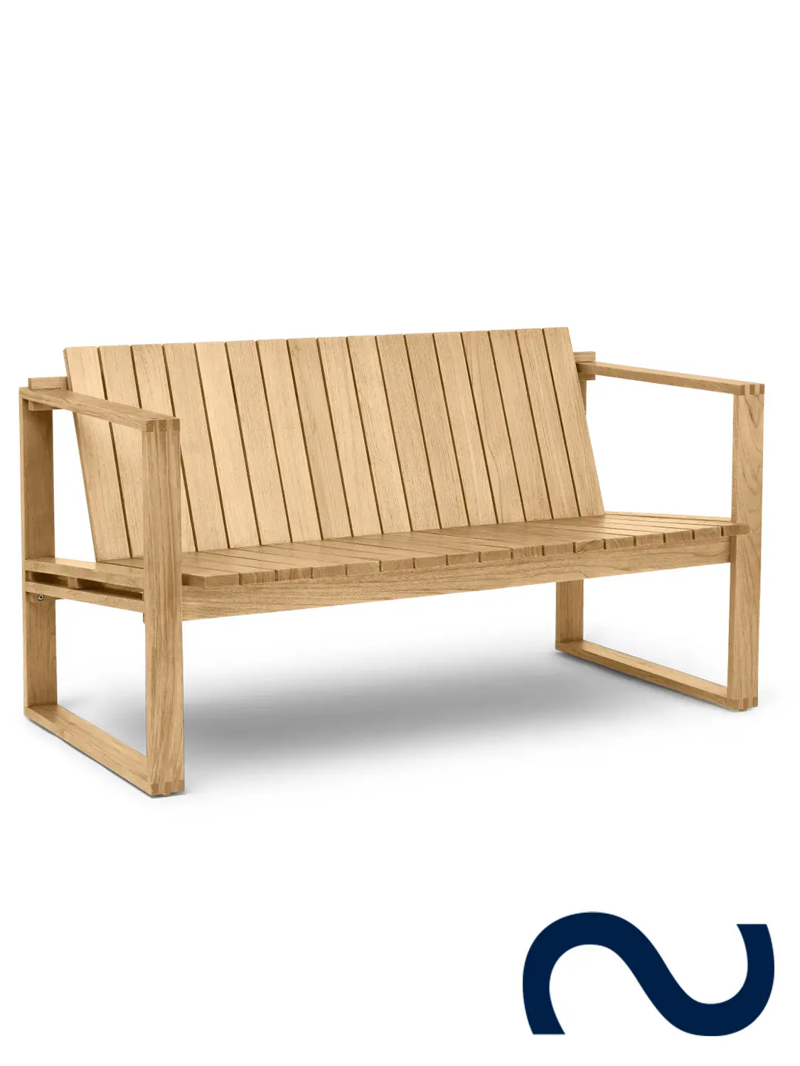 Bodil Kjaer, Danish Design, BK12, Gartenstuhl, Teak, 60er, Midcentury Modern, Designklassiker, Teak, Loungesofa, Gartensofa