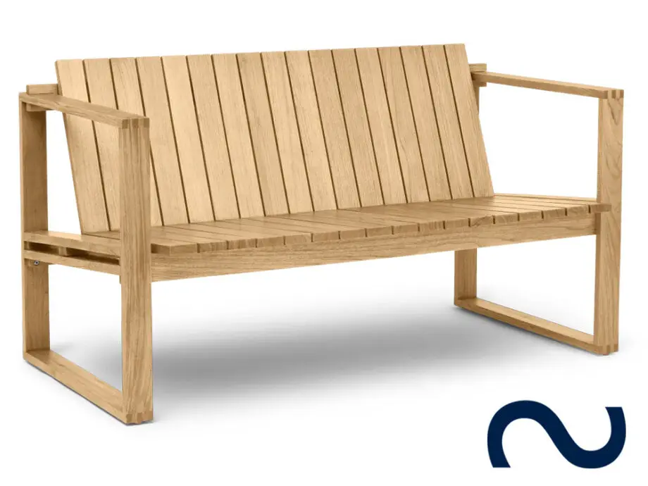 Bodil Kjaer, Danish Design, BK12, Gartenstuhl, Teak, 60er, Midcentury Modern, Designklassiker, Teak, Loungesofa, Gartensofa