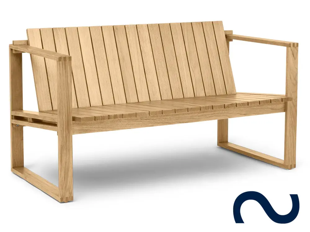 Bodil Kjaer, Danish Design, BK12, Gartenstuhl, Teak, 60er, Midcentury Modern, Designklassiker, Teak, Loungesofa, Gartensofa