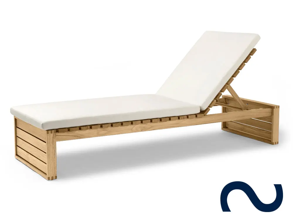 Bodil Kjaer, Danish Design, BK14, Gartenstuhl, Teak, 60er, Midcentury Modern, Designklassiker, Teak, Sonnenliege, Gartenliege, Holzlige, Terrassenliege