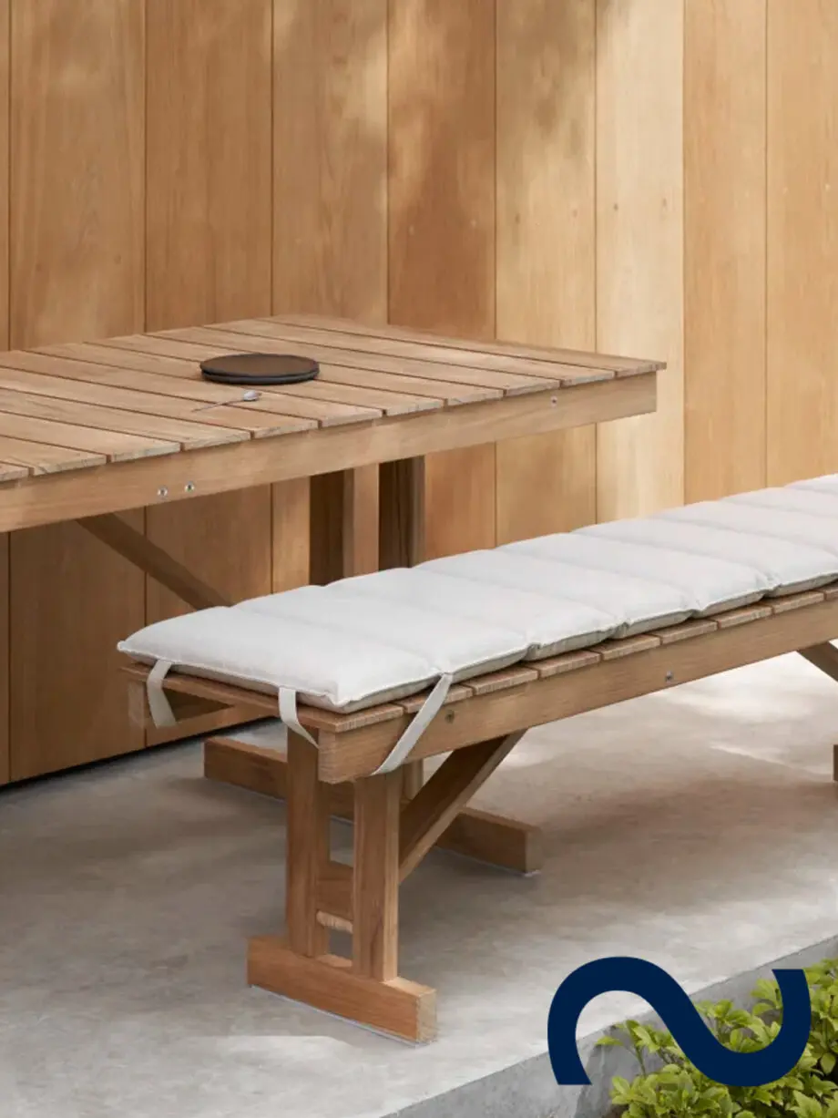 Børge Mogensen, BM1771, BM1871, Teakholz, Gartentisch, Gartenbank, Carl Hansen & Søn Teak, Danish Design, Designklassiker, Gartenmöbel, Designmöbel