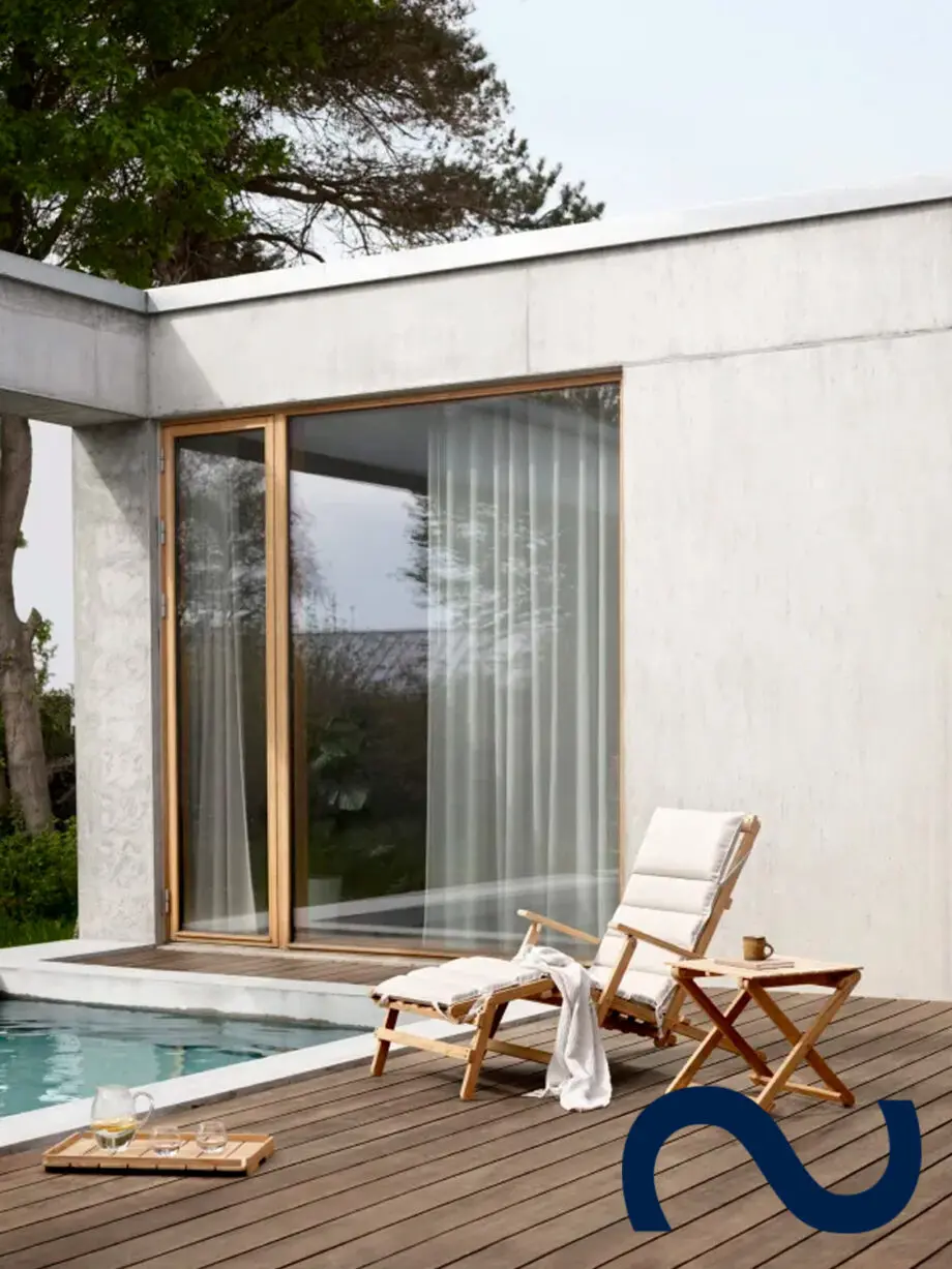 Børge Mogensen, BM5568, Teakholz, Gartentisch, Gartenbank, Carl Hansen & Søn Teak, Danish Design, Designklassiker, Gartenmöbel, Designmöbel, Gartenstuhl