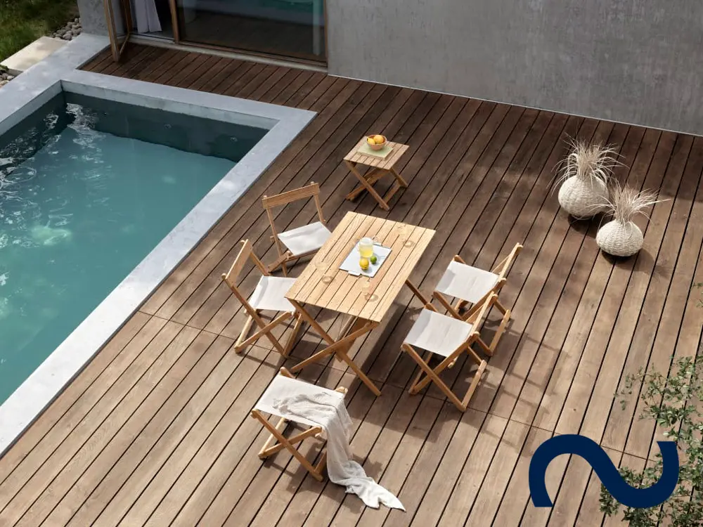 Børge Mogensen, BM568, Teakholz, Gartentisch, Gartenbank, Carl Hansen & Søn Teak, Danish Design, Designklassiker, Gartenmöbel, Designmöbel, Beistelltisch, Side Table, Coffee Table