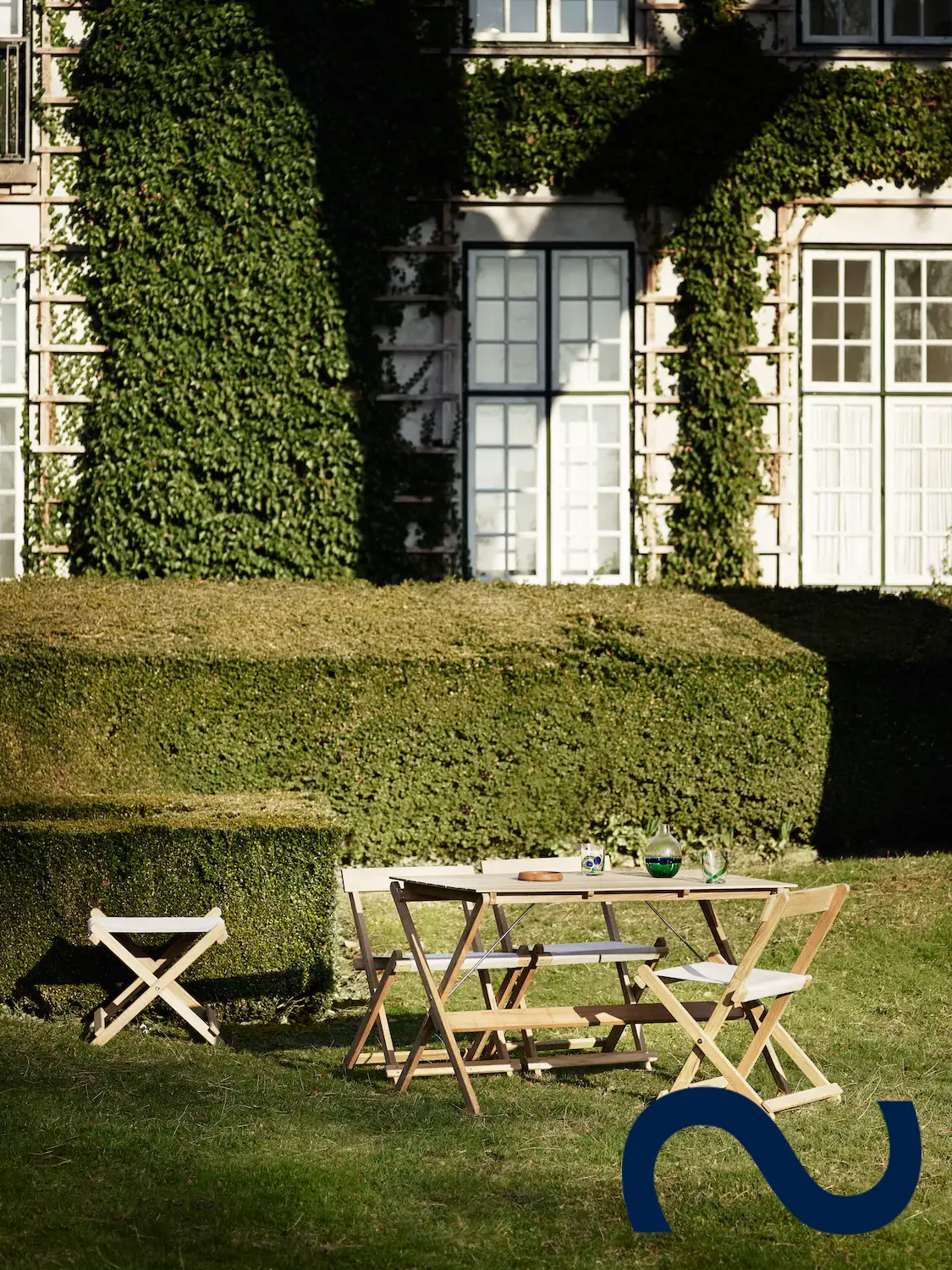 Børge Mogensen, BM5768, Teakholz, Gartentisch, Gartenbank, Carl Hansen & Søn Teak, Danish Design, Designklassiker, Gartenmöbel, Designmöbel, Gartenhocker, Stool, Deck Stool