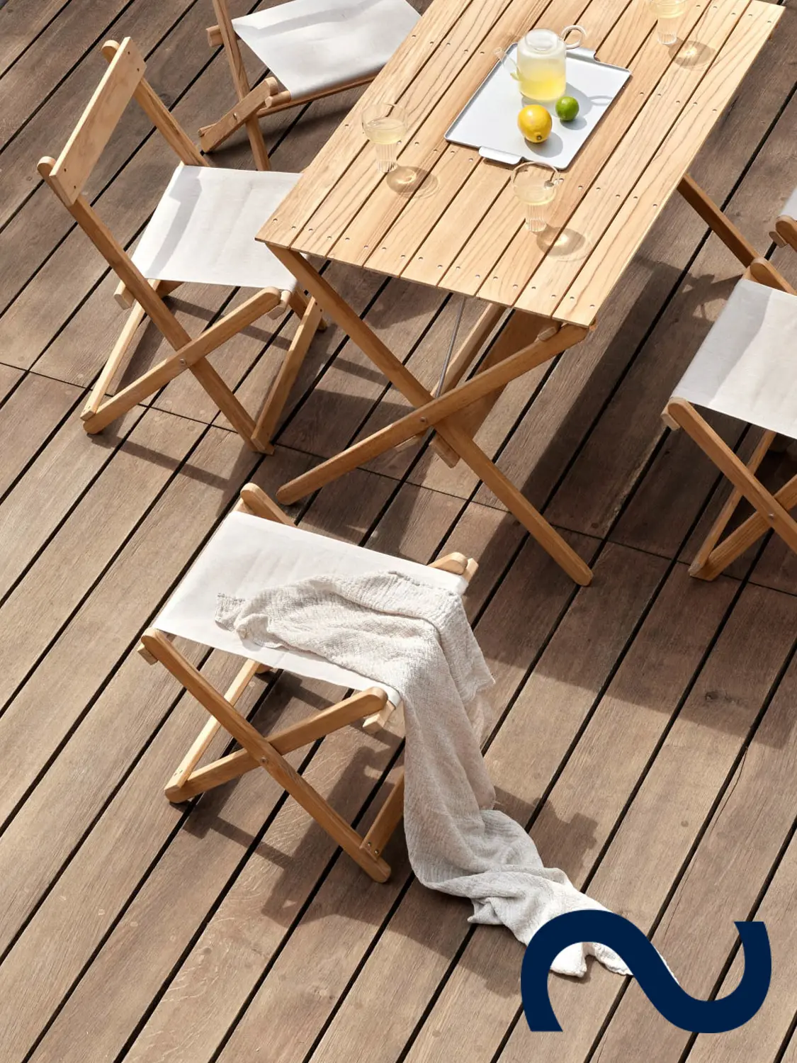 Børge Mogensen, BM5768, Teakholz, Gartentisch, Gartenbank, Carl Hansen & Søn Teak, Danish Design, Designklassiker, Gartenmöbel, Designmöbel, Gartenhocker, Stool, Deck Stool