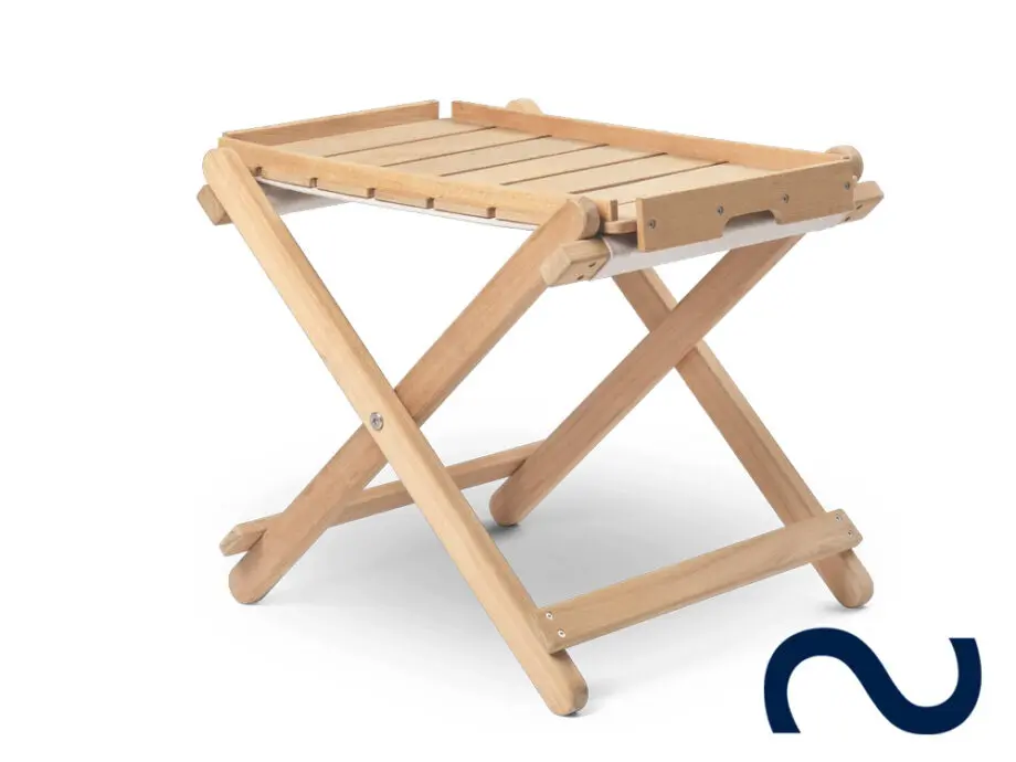 Børge Mogensen, BM5768, Teakholz, Gartentisch, Gartenbank, Carl Hansen & Søn Teak, Danish Design, Designklassiker, Gartenmöbel, Designmöbel, Gartenhocker, Stool, Deck Stool