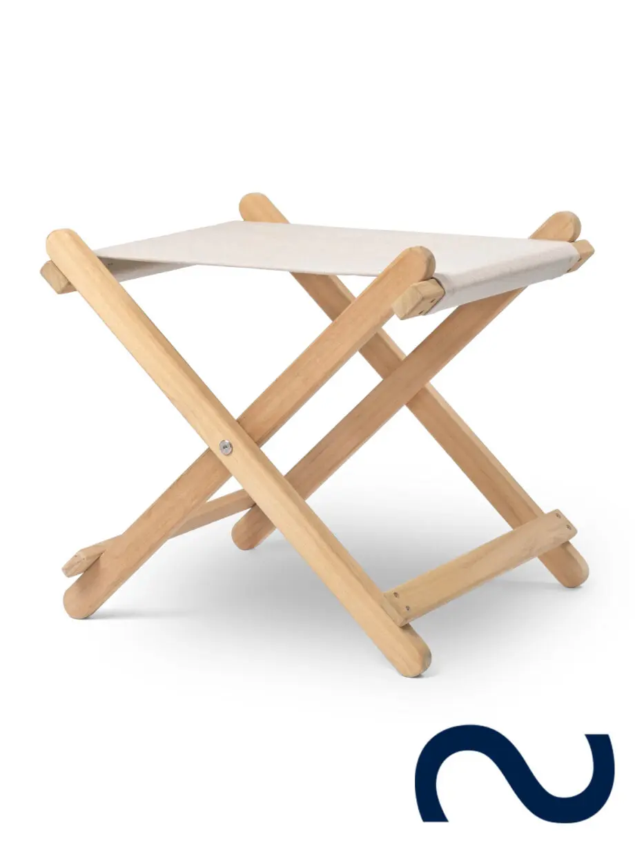 Børge Mogensen, BM5768, Teakholz, Gartentisch, Gartenbank, Carl Hansen & Søn Teak, Danish Design, Designklassiker, Gartenmöbel, Designmöbel, Gartenhocker, Stool, Deck Stool