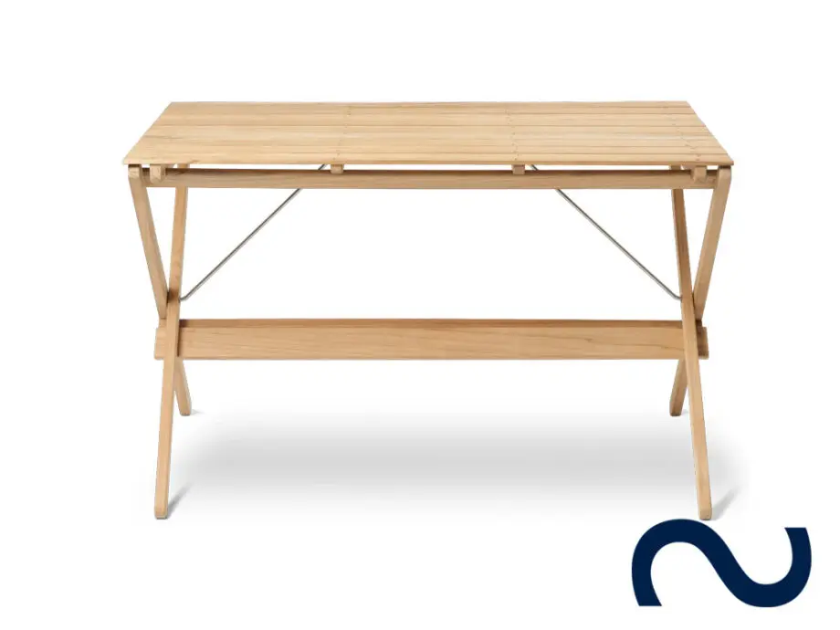 Børge Mogensen, BM3670, Teakholz, Gartentisch, Gartenbank, Carl Hansen & Søn Teak, Danish Design, Designklassiker, Gartenmöbel, Designmöbel, Garten-Esstisch, Dining Table, Klapptisch, Gartentisch