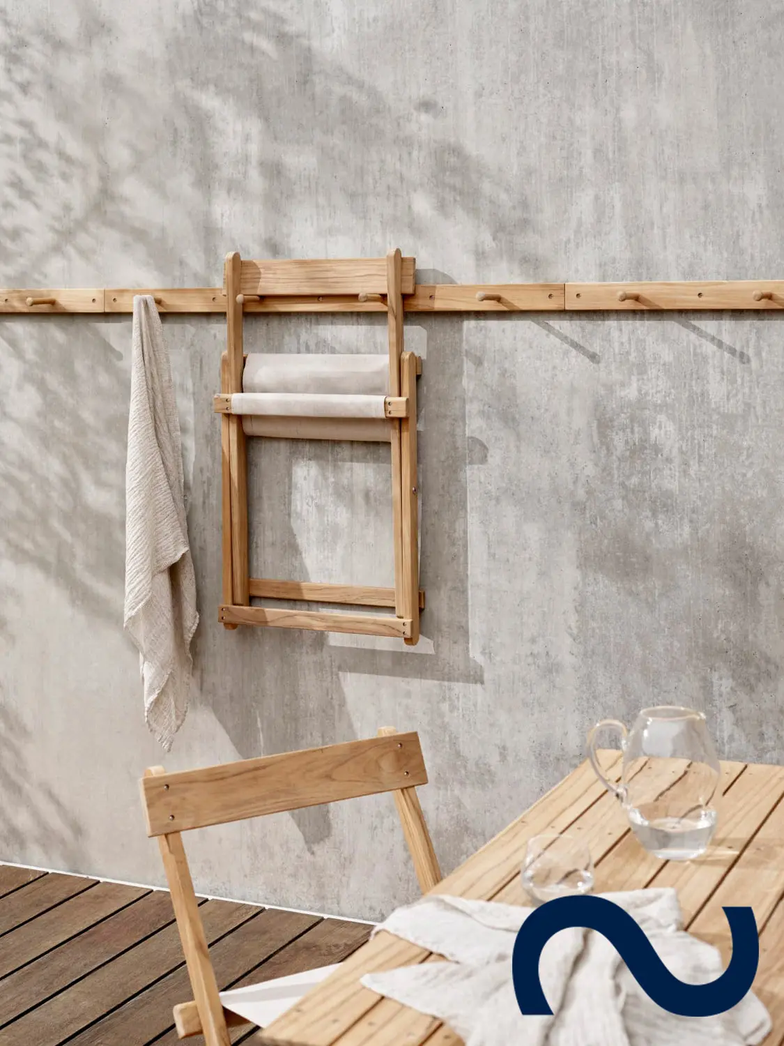 Børge Mogensen, BM4570, Teakholz, Gartentisch, Gartenbank, Carl Hansen & Søn Teak, Danish Design, Designklassiker, Gartenmöbel, Designmöbel, Klappstuhl, Gartenstuhl, Holzstuhl