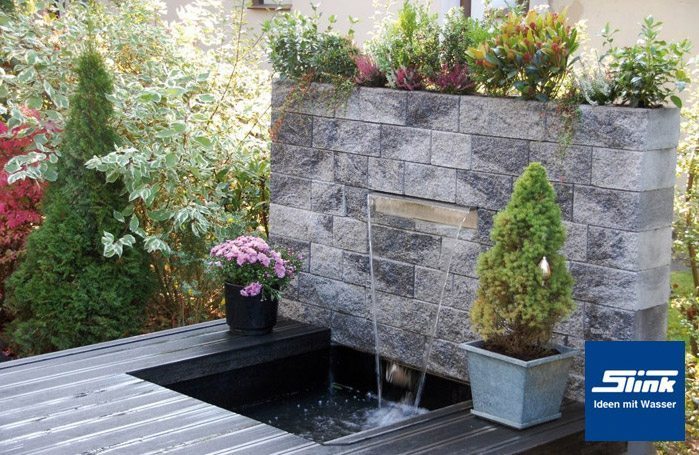 Edelstahl Wasserfall-Bauteil Victoria 90 cm - Slink | Ideen mit Wasser