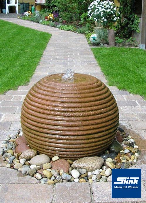 Springbrunnen Kugelbrunnen Formkugel 45 Slink Ideen Mit Wasser