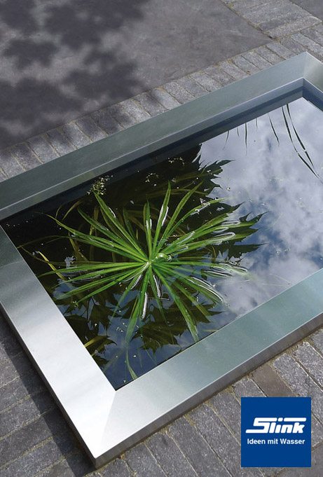 Hdpe Wasserbecken Mit Edelstahlumrandung 120 X 80 X 45 Cm 365