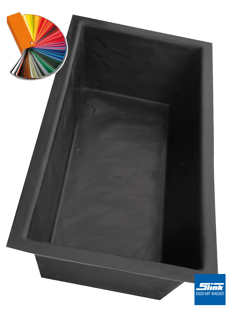 gfk teichbecken wasserbecken rechteckig 200 x 100 x 60 cm 750 liter slink ideen mit wasser