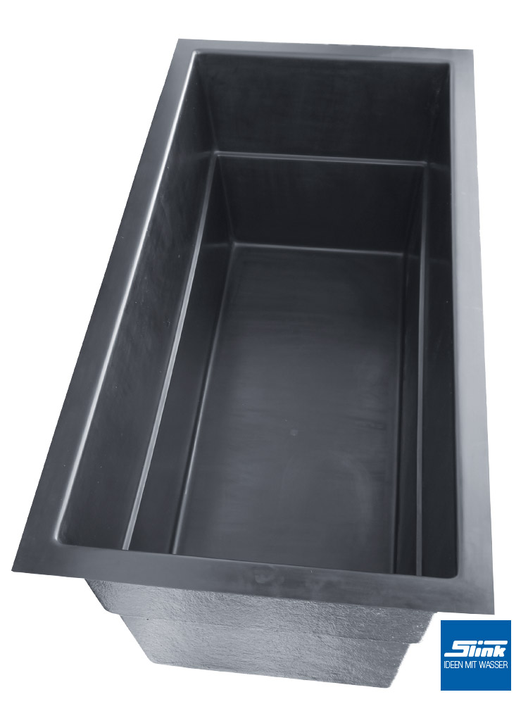 GFK Teichbecken Wasserbecken rechteckig 240 x 120 x 100 cm 1900 Liter Slink Ideen mit Wasser ~ Gartenteich Becken Rechteckig GFK Teichbecken Wasserbecken rechteckig 240 x 120 x 100 cm 1900 Liter Slink Ideen mit Wasser ~ 08091943_Gartenteich Becken Rechteckig