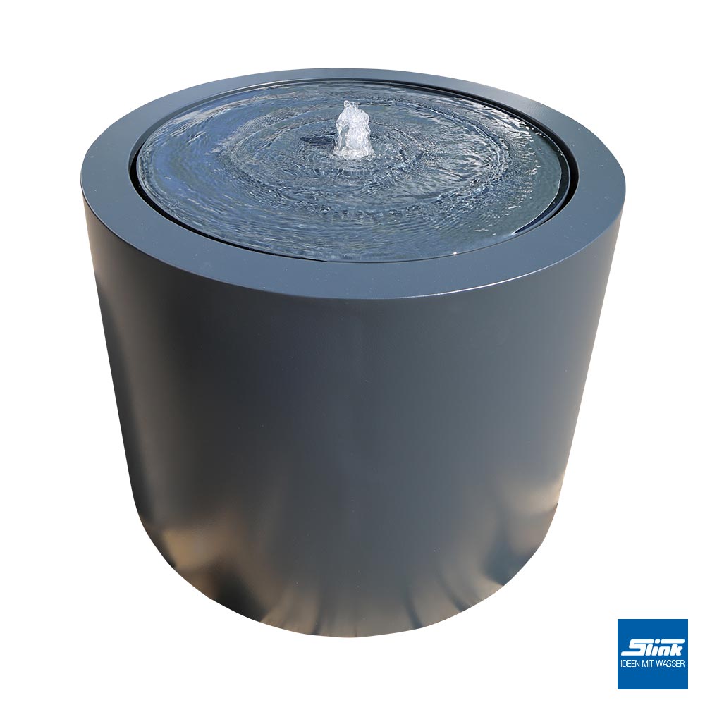 AluminiumRundtisch 120/75 Gartenbrunnen, Wasserbecken und