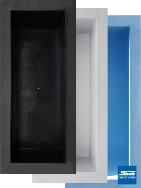GFKTeichbecken Wasserbecken rechteckig 460 x 200 x 130 cm schwarz