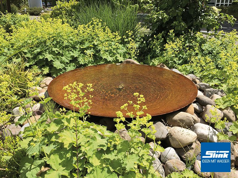 Gartenbrunnen Cortenstahl Schale Slink Ideen Mit Wasser