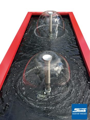 Gartenbrunnen Wasserspiel Komplettset mit Glockensprudler GFK-Wasserbecken und Umrandung