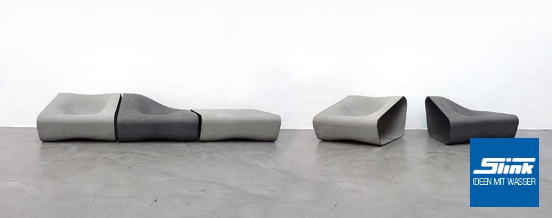 Dune Lounge Sessel Mittelteil - Slink | Ideen mit Wasser Dune Lounge Sessel Mittelteil - Slink | Ideen mit Wasser