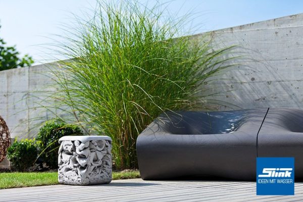 Dune Gartenlounge Gruppe Gartenmöbel Design Gartentisch Gartensessel betonoptik Eternit Swisspearl Loungesessel Garten Outdoor-Möbel