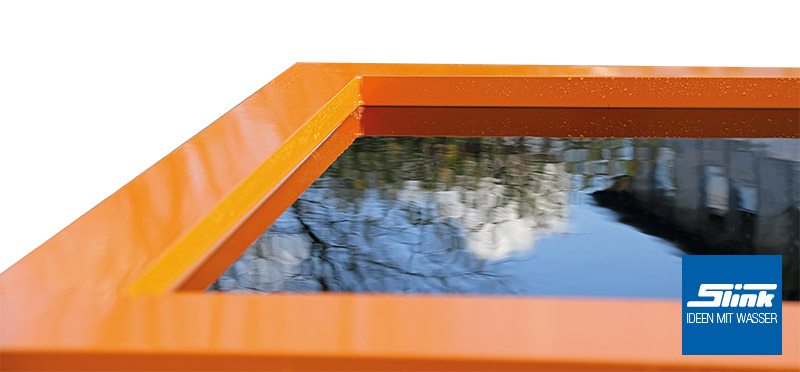 Aluminiumumrandung farbig Beckenrandabdeckung aus Alu für GFK-Becken Wasserbecken Teichbecken Aluminiumrahmen