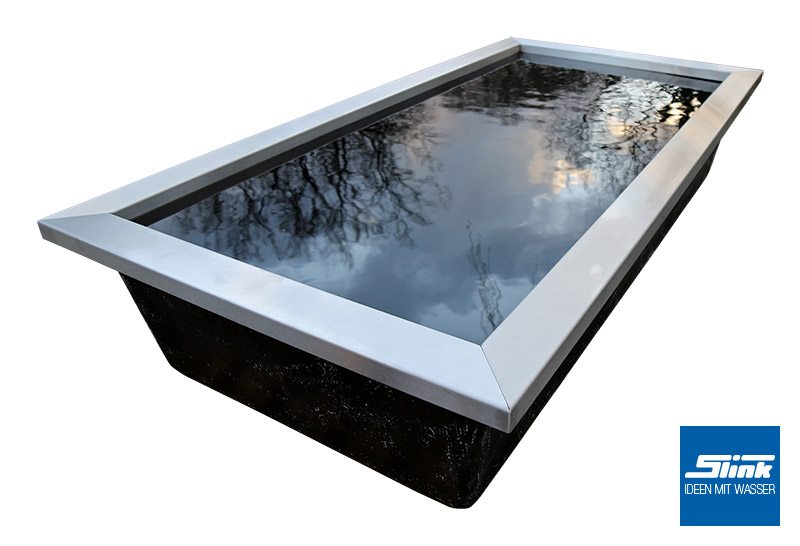 Edelstahl Beckenrandabdeckung Fur Gfk Wasserbecken 300 X 150 X 45 Cm Slink Ideen Mit Wasser